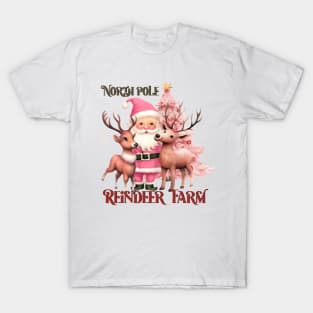 Vintage Pink Christmas Quote T-Shirt